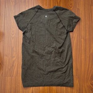 Lululemon Heathered Olive Green Short Sleeve Swiftly Tee